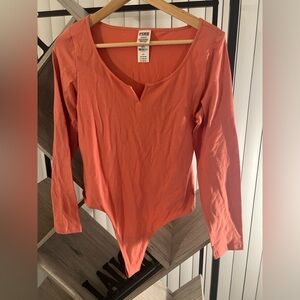 PINK Victoria's Secret Coral Bodysuit